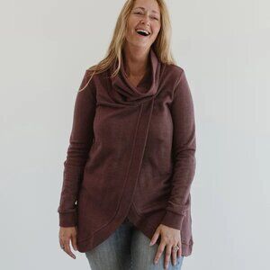 Blondie Apparel - Woodland Cross Front Sweater / Made in Canada